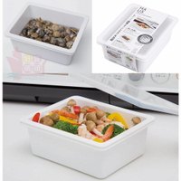 日本製小久保雙層瀝水保鮮盒1.4L｜瀝水保鮮盒可微波保鮮盒洗菜盒瀝水籃純可冷凍便當盒食材保鮮盒
