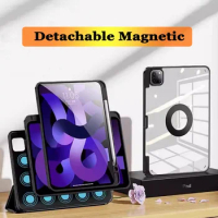 720° Rotating Clear Acrylic Case for OPPO Pad Air 10.36inch 2 11.61Inch for OPPO Pad 11inch Magnet Cover Detachable Case