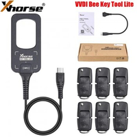 Xhorse VVDI Bee Key Tool Lite with 6 XKB501EN Wire Remotes Connect to Phone