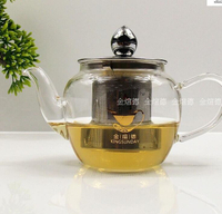 耐熱玻璃茶具加厚茶壺帶過濾六人壺可加熱小容量花茶壺紅茶壺