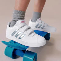 【adidas 愛迪達】VL COURT 2.0 運動休閒鞋 童鞋 GW2341