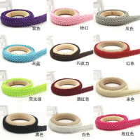 25Meters 12MM DIY Lace Trims Centipede Braided Lace Ribbon Home Party Decoration Clothes Curve Lace Sewing Accessories Materials