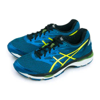 【男】ASICS亞瑟士 專業寬楦慢跑鞋 GEL-CUMULUS 18 藍黃黑 T6C4N-4507