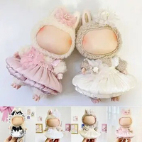 Doll Clothes For 17cm Labubu Doll Clothes Outfit Plush Coat Dresses Doll Accessories Changing Dressing Game Toys