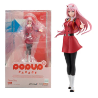 18cm Darling in the FRANXX Anime Figure Zero Two Red Uniform Standing Girl Action Figure Adult Collection Model Doll Toys Gift