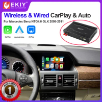 EKIY Wireless CarPlay For Mercedes Benz NTG4.0 GLK W207 E Coupe W212 E Class W204 C Class SLS With Mirror Android Auto Functions