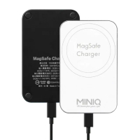 【台灣製MINIQ】MagSafe 15W強力磁吸無線充電器 車用與居家兩用款(附車用磁吸夾)