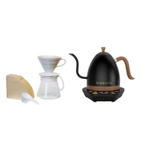 Brewista溫控壺 1.0L+ HARIO V60白色 02 陶瓷濾杯咖啡壺組 特惠組合『歐力咖啡』