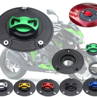 Motorcycle Accessories Oil Cap Tank Fuel Cover CNC Billet Gas Cap for kawasaki ZX10R 2006-2013 ZX6R 2007-2013 ZX14 2006-2013