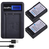 Durapro 1800mAh EN-EL9 EN EL9 ENEL9 Rechargeable Camera Battery + LCD USB Charger For Nikon D40 D40X D60 D3000 D5000 Camera