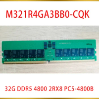 1Pcs New 32GB 32G DDR5 4800 2RX8 PC5-4800B RECC For Samsung M321R4GA3BB0-CQK Server Memory