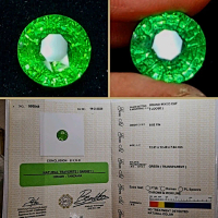 NATURAL MINT GREEN TSAVORITE Shape : ROUND MIXED CUT Weight :  9.02 CARAT Dimension : 12.51 X 12.49 