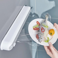廚房一次性保鮮膜切割器保鮮膜家用罩食品專用切割盒磁吸冰箱神器