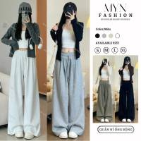 💐FREE SHIP💐Quần ống rộng nữ cạp cao hách dáng hot 2025, Bản cạp to tôn dáng chất vải dày dặn va