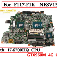 Laptop motherboard For tongbang X6 X6Ti F117-F1K NFSV1511 REV 3.1 With i7-6700hq CPU gtx965 GPU MBPNFSV158-1311-1331