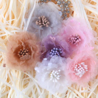 1pcs 5.5cm New Artificial Flower Snow Yarn Stamen Plum for Wedding Home Christmas Decoration DIY Wreath Scrapbook Gift Box