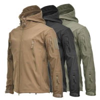 Windproof Waterproof Jackets Tactical Soft Shell Jacket Men Outdoor Charge Jacket Flight Pilot Coat 2024 Hot Sale