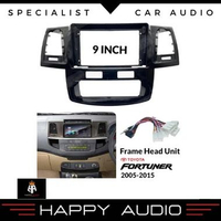 Frame Head Unit 9 Inch TOYOTA FORTUNER Tahun 2005-2014 frame+pnp