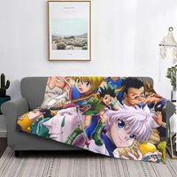 3D Printed Gon Killua Morow Hisoka Wool Blanket Hunter X Hunter Anime Awesome Blanket Home Plush Thin Quilt