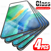 4pcs Tempered Glass For Samsung Galaxy S24 S23 S22 S21 FE S20 S10 Lite Note 10 Light S 21 20 S21FE S20FE Cover Protective Film