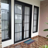 Dp kusen pintu + jendela alumunium pesanan khusus bp Aji Duta kranji