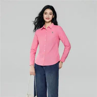 Giordano Women's Cotton Oxford Shirt 0534607380 XL Red