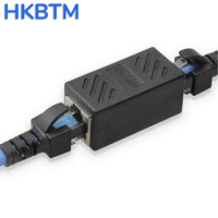 HKBTM Female to Female Network LAN Connector Adapter Coupler Extender RJ45 Ethernet Cable Extension Converter