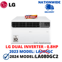 LG 0.8HP LA080GC2 (2024 MODEL) DUAL INVERTER WINDOW TYPE AIRCON
