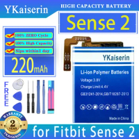 YKaiserin 220mAh Replacement Battery for Fitbit Sense 2 sense2 Smart Sport Watch