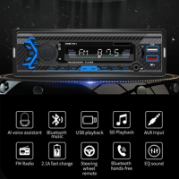 1 DIN Car Stereo Audio Car Bluetooth With USB USB/SD/AUX Card FM MP3 Player PC Type:ISO-7811
