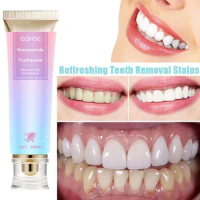 Niacinamide Whitening Toothpaste Remove Smoke Stains Yellow Teeth Fresh Breath Oral Hygiene Cleaning Dental Care Products