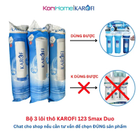 Bộ 3 lõi lọc nước Karofi 123 Smax Duo check mã xác thực chính hãng duy nhất trên bao bì cam kết chín