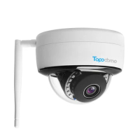 Topodome 5MP/8MP WIFI SD Card SIM 3G/4G Voice Monitoring Sony CMOS Metal Shell Infrared Waterproof Security CCVT Dome IP Camera