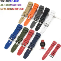 18MM resin Band Bracelet Strap watch W218H/AE-1200/AE-1100/SGW-300/SGW-400/MRW-200/AEQ-110W Watchband Wrist belt bands