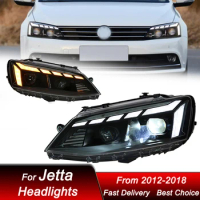 Car Headlights For Volkswagen VW Jetta MK5 2012-2018 RS5 style full LED Auto Headlamp Assembly Projector Lens Accessories Kit