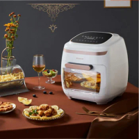 Air Fryer 110V 11L Digital Air Fryer Oil-free Electric Oven Healthy Fryer Pizza Oven 2000W Smart Touch LCD