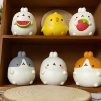 NEW adult kids Cute Chick Rabbit Strawberry Jumbo Squishy Kawaii Animal Slow Rising Stress Ball fidget toys Squeeze food Toys