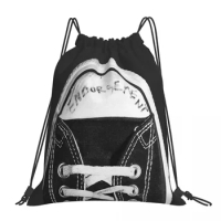 Kurt Cobain Endorsement Converse Sneaker Backpacks Fashion Portable Drawstring Bags Sports Bag BookBag For Man Woman School