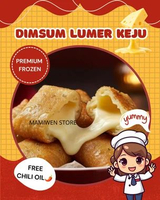 Dimsum lumer keju goreng premium halal frozen food pangsit free chili oil isi 6 pcs