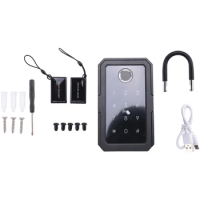 Smartkey Lock Box, Home Key Wireless Smartlock Box, Electronic Key Box App Digital Code Bluetooth Key Safe For Host Easy Install