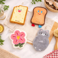 Hand Towel Cute Kitchen Towel Soft Fluffy Kitchen Hand Towel Soft CuteTowels Absorbent Hand Cloth