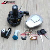 Motorcycle Fuel Gas Cap Ignition Switch Seat Lock Key Kit For HONDA CB250 JADE 250 CBX750 CBX 750 1984-2001