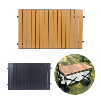 Multifunctional Campsite,Outdoor Folding,Portable Picnic Cart, Special Wood Grain Table Board, Chicken Rolls Table Top, L25