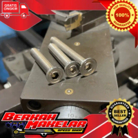 Baut L Model SLIM SPIRAL stainless handmade m8 baut12 drat 12 panjang 2cm 3cm 4cm 5cm 6CM