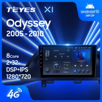 TEYES X1 For Honda Odyssey 2005 - 2010 US EDITION Car Radio Multimedia Video Player Navigation GPS Android 10 No 2din 2 din dvd