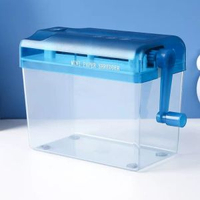 內地直送 - 大號辦公A4A6手動碎紙機桌面手搖式檔案粉碎機手持碎紙機