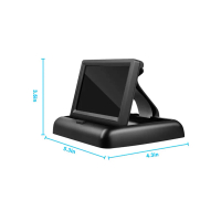 4.3 Inch HD Back Seat Baby Car Camera Baby Car Monitor 150 Wide View 8LED IR Night Vision Folding Sc