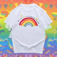 COD  เสื้อสายรุ้ง LGBT Pride Month Rainbow  ผ้าCotton  ได้ ทั้ง ชาย สบายS-5XL