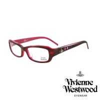 【Vivienne Westwood】優雅土星水鑽款光學鏡框(紅 VW157_04)