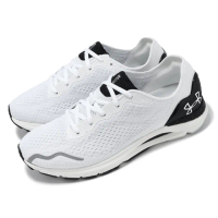 【UNDER ARMOUR】慢跑鞋 HOVR Sonic 6 男鞋 白 黑 透氣 緩震 路跑 訓練 運動鞋 UA(3026121105)